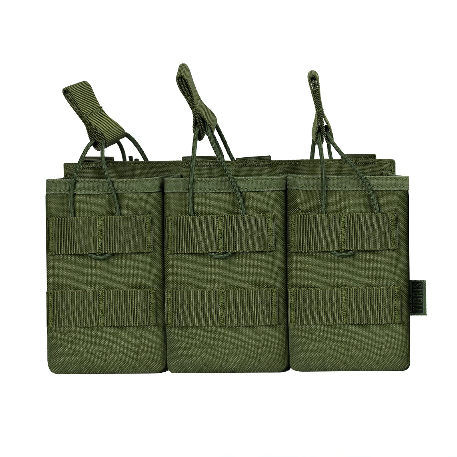 OneTigris Open-Top Triple Mag Pouch DD07 for M4 M14 M16 AK47 AK74 G36 Magazines (OD Green)