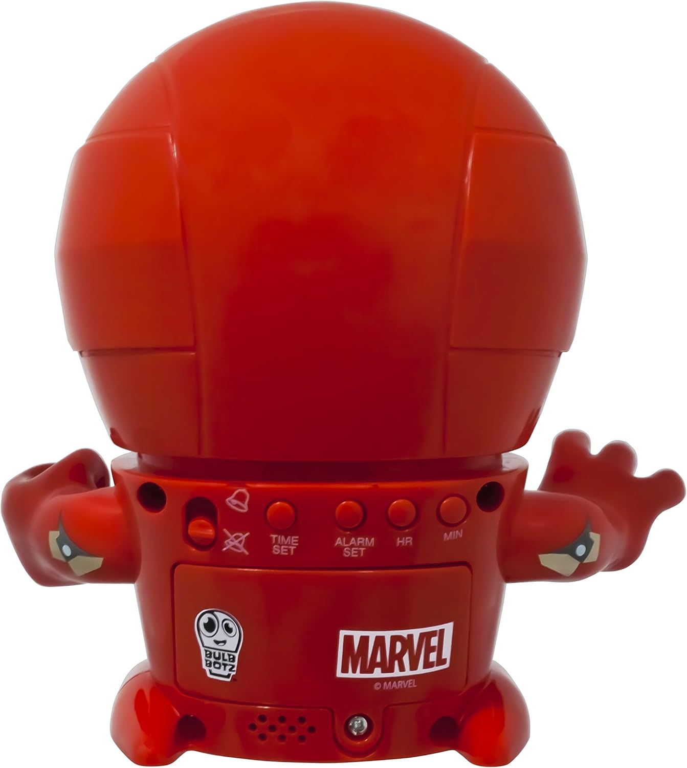 BulbBotz Marvel 2021432 Iron Man Kids Night Light Alarm Clock with Characterised Sound, Red, 8.89 x 12.7 x 13.97 cm - Image 4