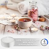 Deco Express Tea Light White Candles 50 Pieces 4 Hour Burn Time view 2