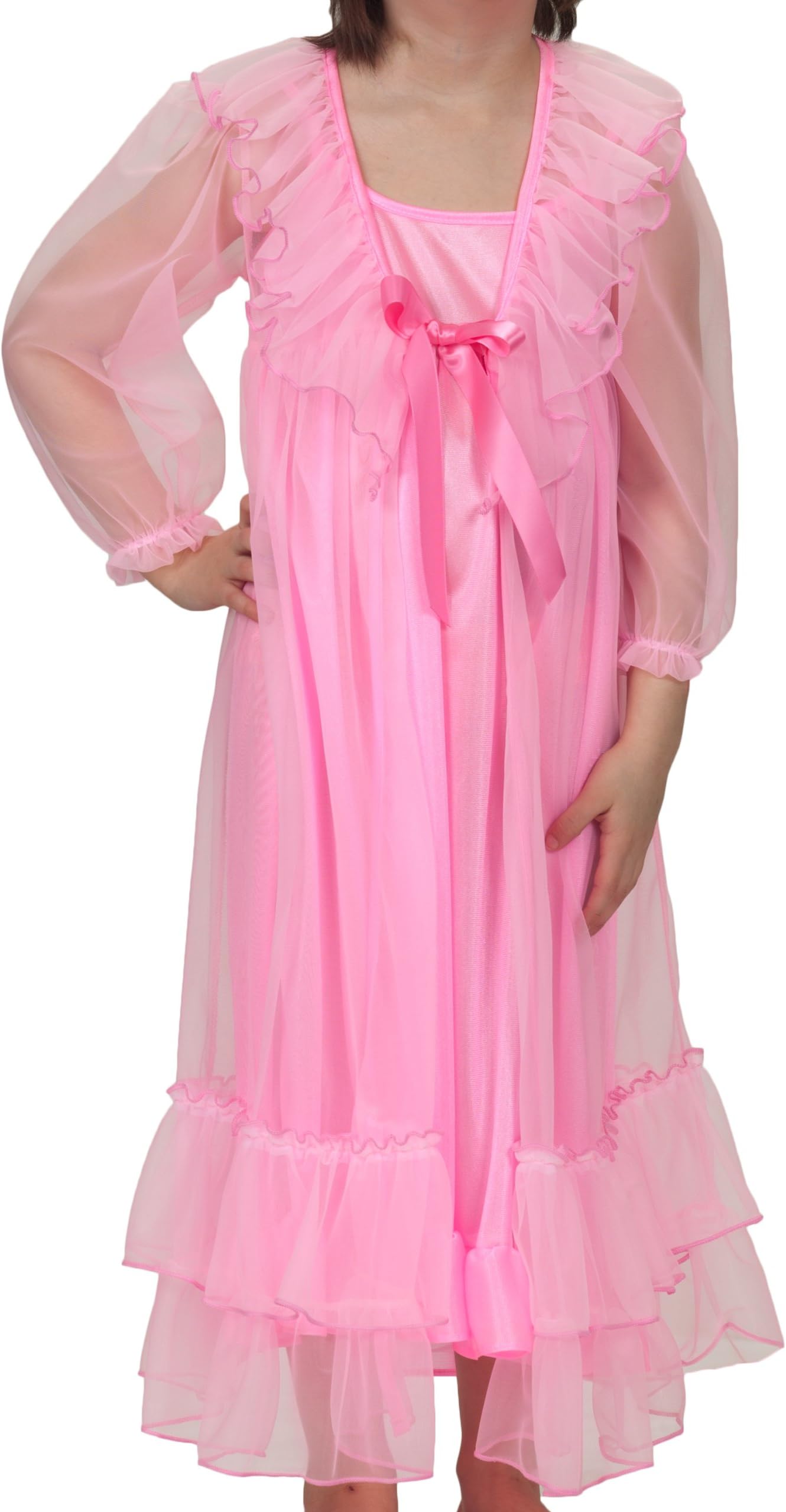 Laura Dare Fuchsia Peignior Set for Big Girls'