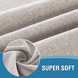 H.VERSAILTEX Linen Textured Tablecloth Round 60