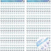 BRAVESHINE Iridescent Hanging Butterfly Foil Fringe Curtain - 2 Pack 3.2x6.6ft Holographic Party Streamers Backdrop for Bridal Shower/Mermaid/Frozen/Fairy/Princess/Butterfly Birthdays Decorations