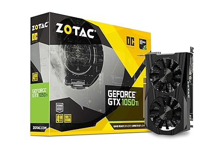 ZOTAC GeForce GTX 1050 Ti OC Grafikkarte (NVIDIA GTX 1050 Ti, 4GB DDR5, 128bit, Base-Takt 1392 MHz, Boost-Takt 1506 MHz, 7 GH