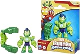 Marvel Iron Man and His Awesome Friends Iron Hulk Action Figure Toy 3in Green view 2