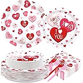 200Pcs Valentine's Day Party Supplies Pink Ture Love Heart Plates and Napkins Disposable Red Pink Hearts with Words Tableware Sets for Valentines Day Wedding Engagement Anniversary Decorations Serve50