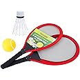 Toyland® 65cm Jumbo Tennis & Badminton Set - 2 Giant Rackets with Giant Shuttlecock & Giant Tennis Ball
