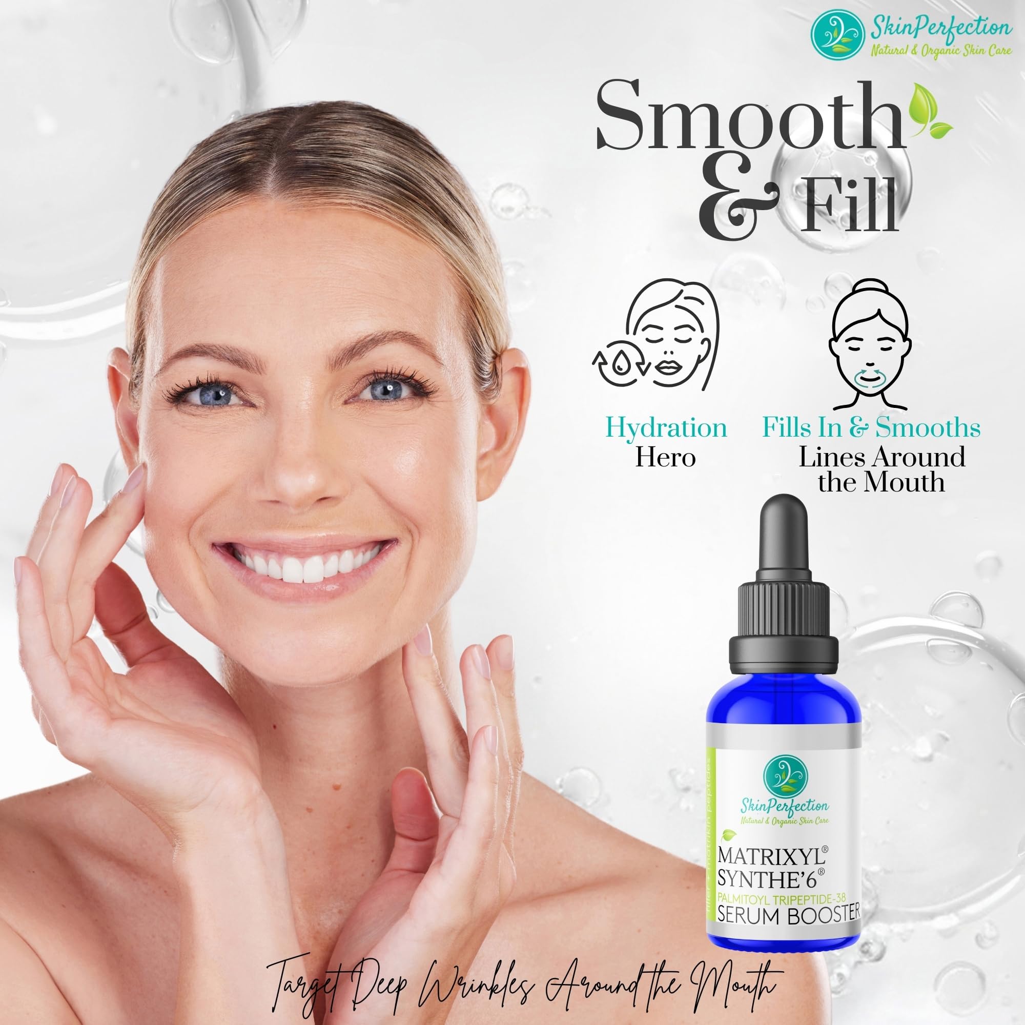 Skin Perfection Matrixyl Synthe 6 Palmitoyl Tetrapeptide 38 DIY Anti-Aging Serum Youth Boost Wrinkle Filler Crow's Feet Laugh Lines on Forehead S-6 6000 Skin Perfection .5 oz, 300 drops