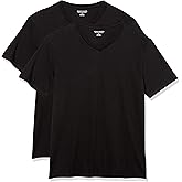 Amazon Essentials Men's Short-Sleeve V-Neck T-Shirts, Pack of 2