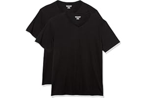 Amazon Essentials Men's Short-Sleeve V-Neck T-Shirts, Pack of 2