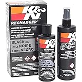 K&N Air Filter Cleaning Kit: Squeeze Bottle Filter Cleaner and Black Oil Kit; Restores Engine Air Filter Performance; Service