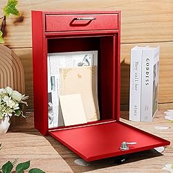 Yaocom Locking Mailbox with Key for Outdoor 16.2 x