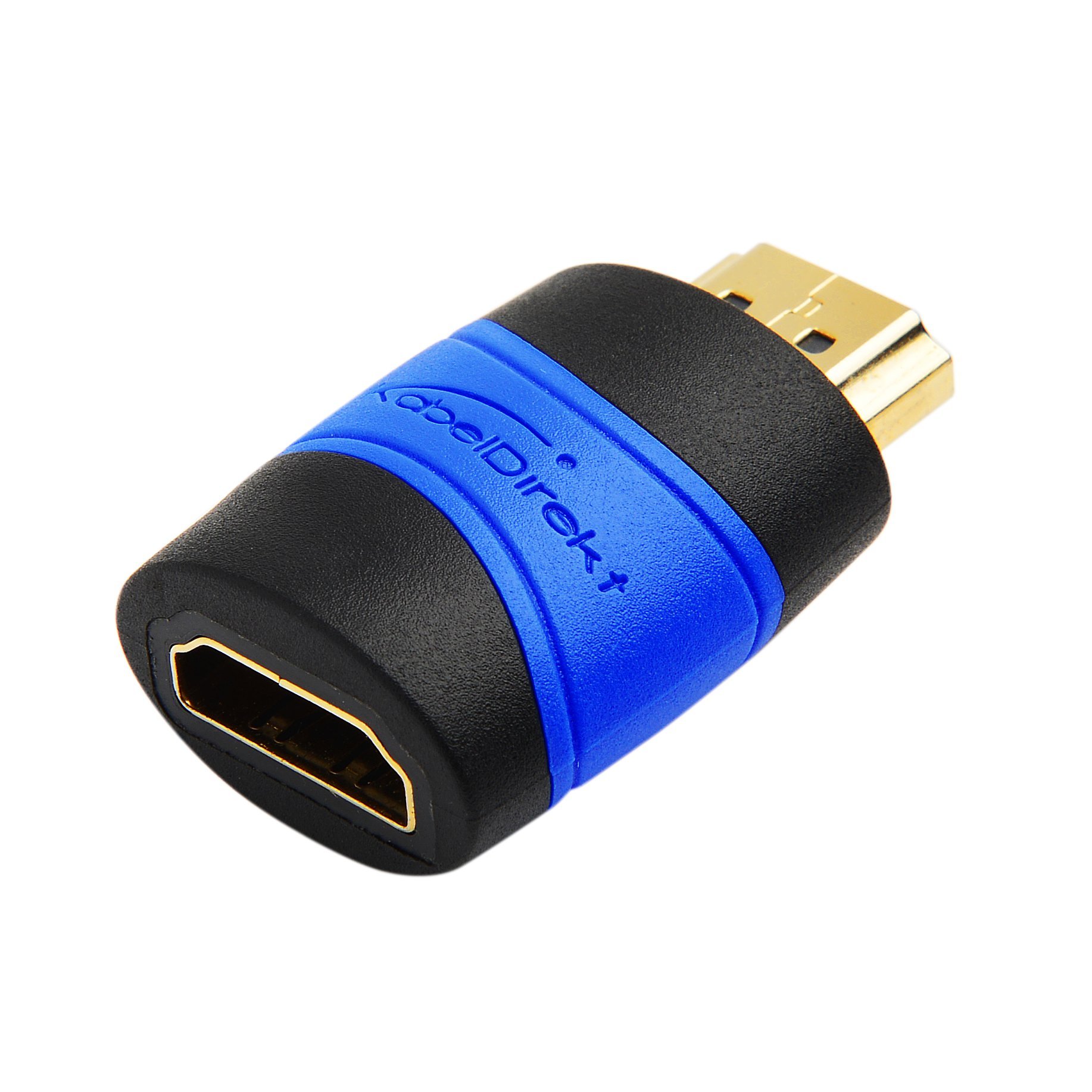 KabelDirekt – HDMI Adapter (Female to Male, High Speed HDMI with Ethernet, 4K, 1080p, 3D, ARC, HDCP) TOP Series