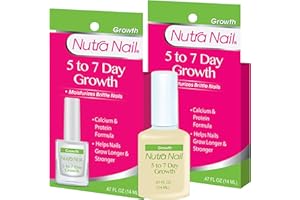 Nutra Nail 5 to 7 Day Growth Treatment - Fast Nail Strengthener Repair Serum Formula (0.47 fl oz) (Pack of 2)