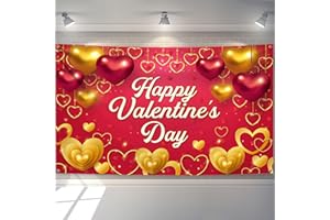 KatchOn, Happy Valentines Day Banner - XtraLarge, 72x44 Inch | Valentines Backdrop, Valentines Decor | Valentines Day Backdrop, Valentines Decorations | Valentines Banner, Valentines Day Decorations