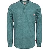 TICOMELA FR Shirts for Men Heather Series 6oz Flame Resistant T Shirt NFPA2112 CAT2 Fire Retardant Henley Shirts