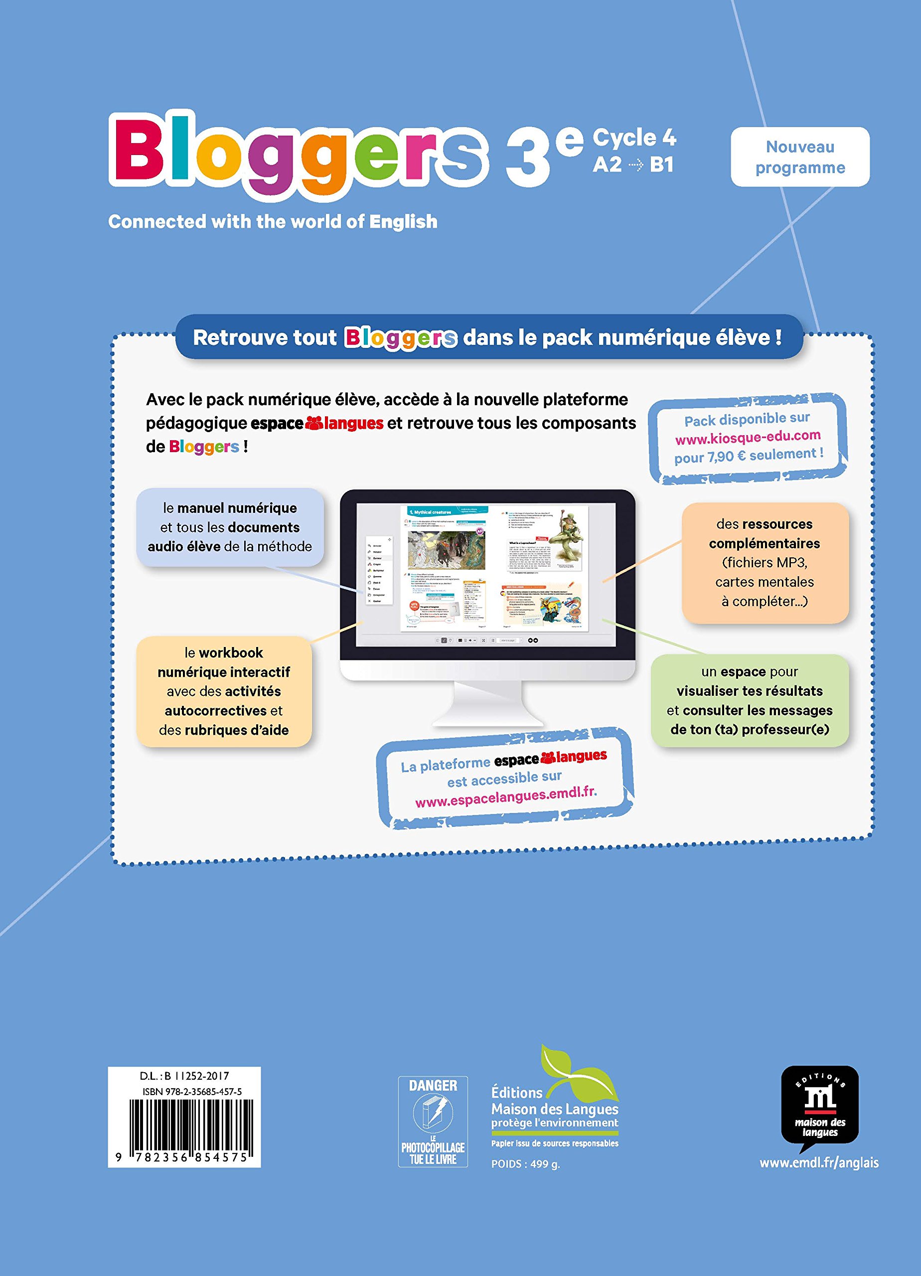 Workbook Bloggers 6eme Edition Maison Des Langues