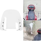 ECOTRIC Scooter Windshield 14.3"x16.5" Compatible with 125cc 150cc Moped | Universal; Compatible with Yamaha Honda 125cc 150cc Moped Dirt Bike Motorcycle Windscreen Transparent Acrylic