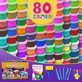 ESSENSON Modelling Clay Set 80 Colours Air Drying Magic Clay for Kids 3-12 view 2