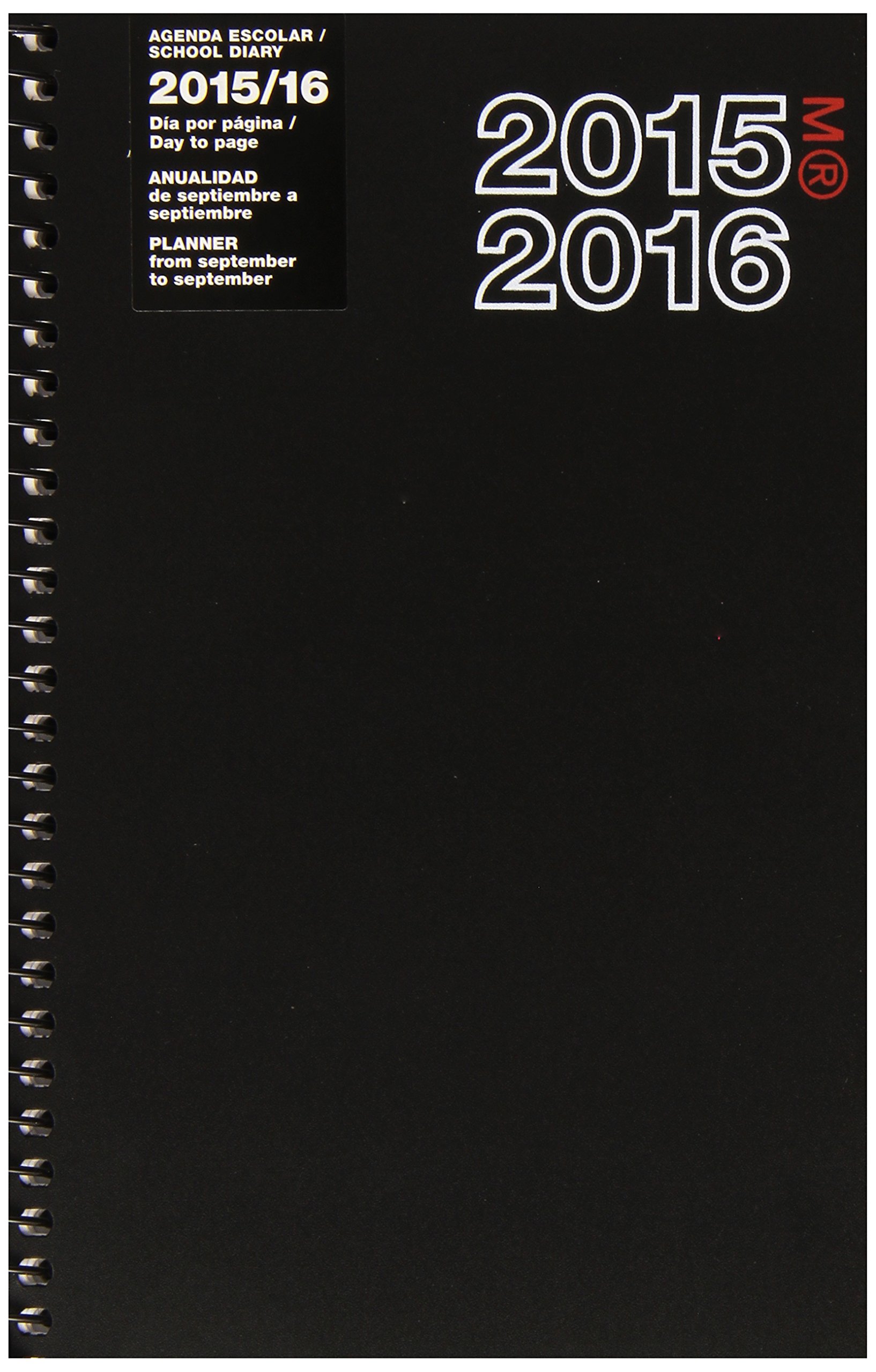 Miquel Rius 27051 – School Agenda Active 11.7 x 17.4 Day/Page – Black