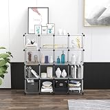 HOMIDEC 16 Cube Storage Bookcase Shelving Unit White Modular DIY Organizer view 5