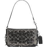 Coach Plaza Bag In Loved Crystal Signature Denim