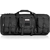 Savior Equipment American Classic Shorty Tactical Double Short Gun Case Pistol Bag, Spacious Front Pockets, Padded Shoulder Strap Included