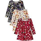 The Children's Place Girls and Toddler Skater Dress, Long Sleeve