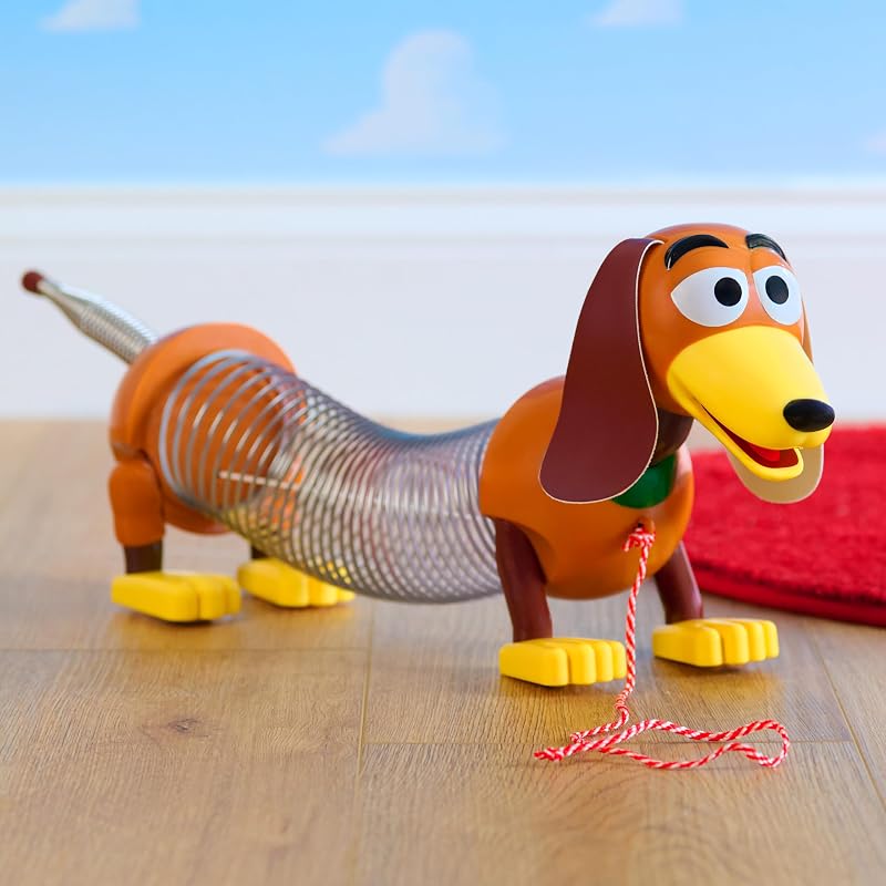 Disney•Pixar Toy Story Slinky Dog Nachziehspielzeug, Hund mit Zugfeder für Jungen und Mädchen ab 18 Monaten von Just Play