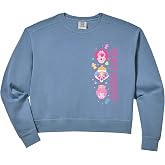 Womens Candy Land Mr Mint King Kandy Princess Lolly Stack Big Logo Comfort Colors Crop Sweatshirt