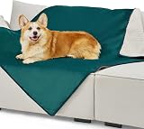 LE SURE Waterproof Dog Blanket 120x100cm Fleece Plush Reversible Green