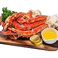 Colossal King Crab Legs – Wild-Caught, Pre-Cooked, Frozen – Sustainably Sourced Red King Crab from Norway – 4 LB Pack