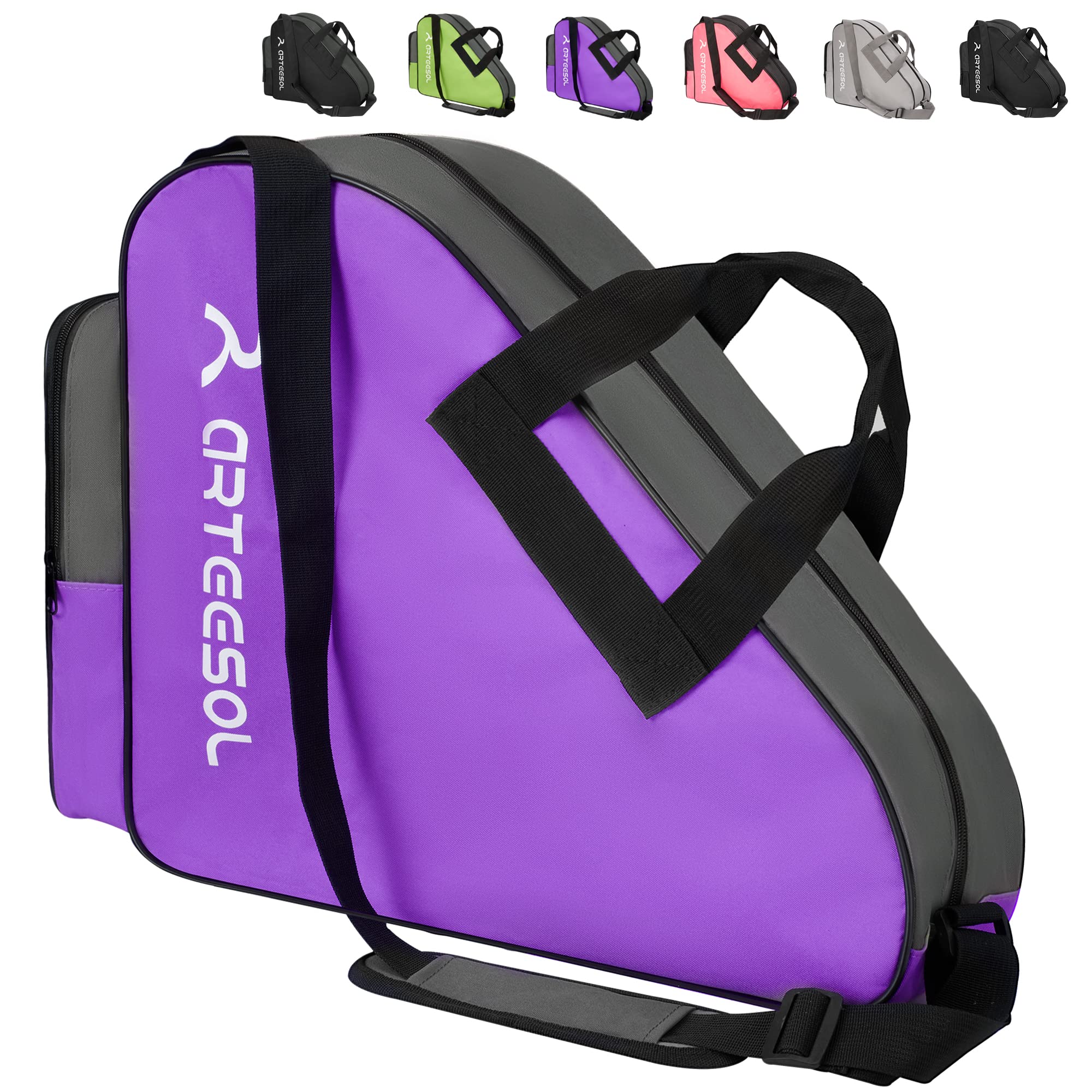 Blackace arteesol Roller Skate Bag,Ice Skate Bag,Inline Skate Bag for Kids & Adults