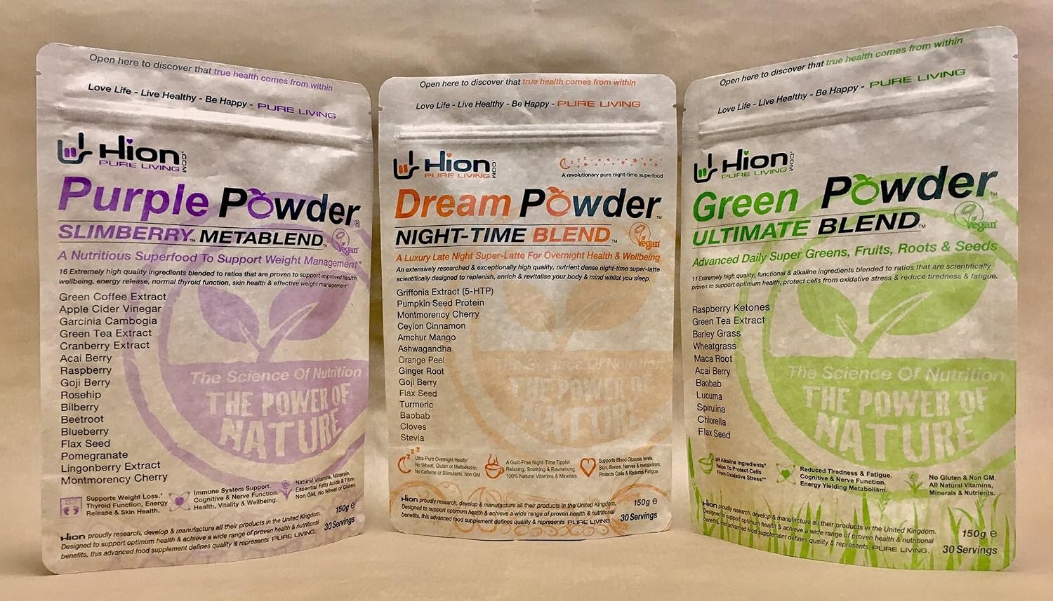 Hion Purple Powder - SLIMBERRY METABLEND Award-Winning UK-Made Superfood Blend, 150 g (Pack of 1) - Image 5