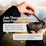 Silent Mind Tibetan Singing Bowl Set with Cushion Mallet Guide view 3