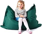MaxiBean Large Bean Bag Chair for Kids - Green Gaming Cushion view 3