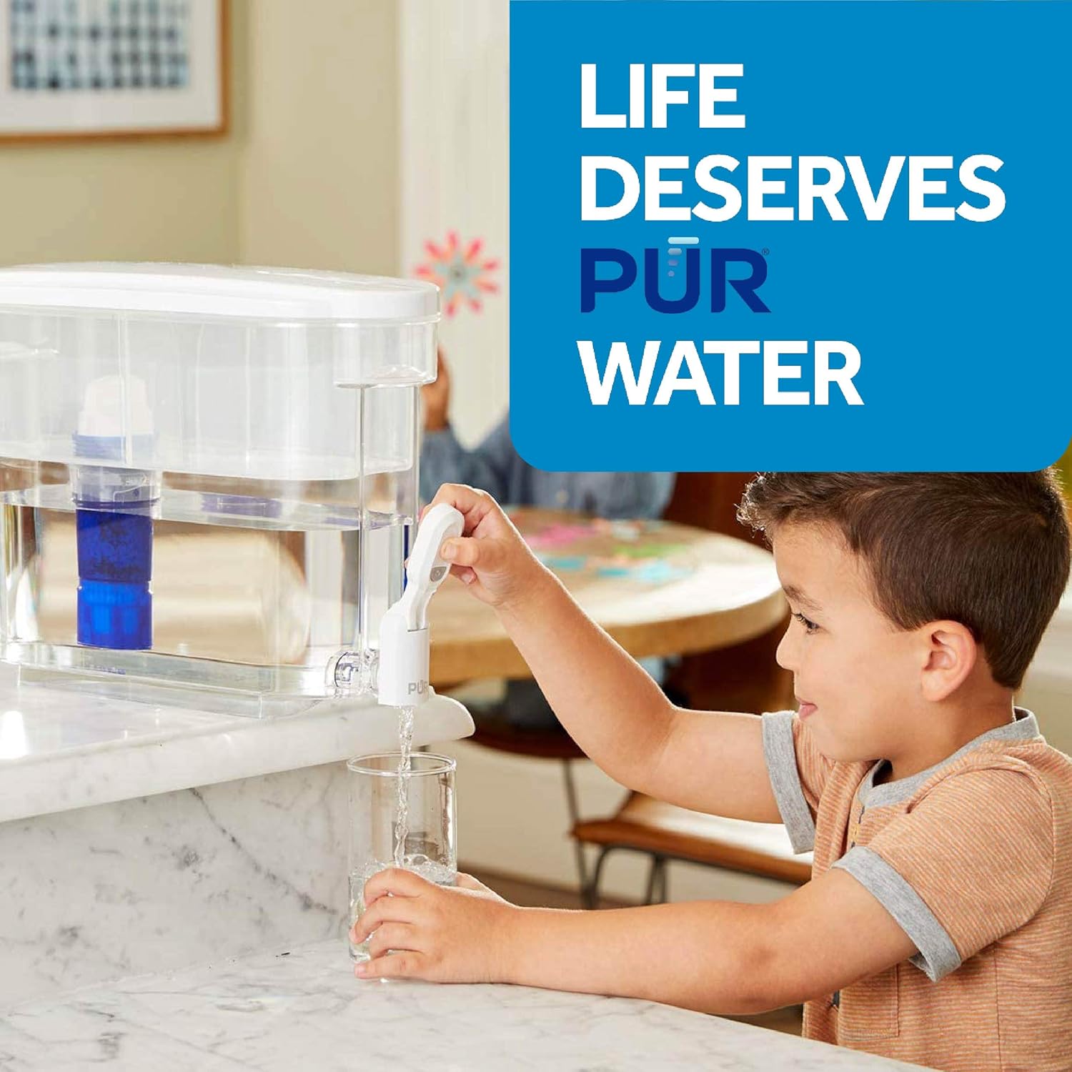 PUR Ultimate 18-Cup Water Filter Dispenser with Lead Reduction Filter, White: Kitchen & Dining