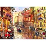 Meryi Venice Water City Jigsaw Puzzles for Adults 1000 Piece, Adult Children Intellective Educational Toy DIY Collectibles Mo