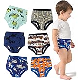 YESWEL Potty Training Underwear for Toddler Boys, Cotton Washable Reusable Absorbent Pants 6 Pack, 2T-5T (2T, Multicolor01)