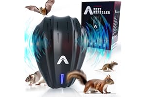 PESTJET New 2024 Ultrasonic Pest Repeller Plug in – Indoor Electronic Pest Repellent - Get Rid of Rat Bat Mouse Squirrel Bug Bee Ant Spider Wasp Cockroach Fly Mosquito Rodent Termite Roach