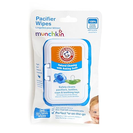 Munchkin 36 Pack Arm and Hammer Pacifier Wipes White