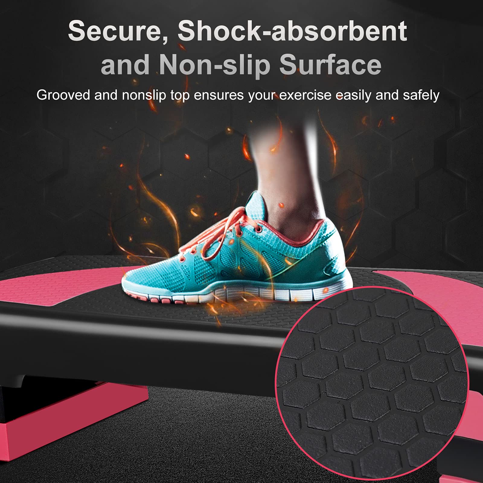 Exercise Stepper Adjustable Exercise Workout Aerobic Stepper Step ...