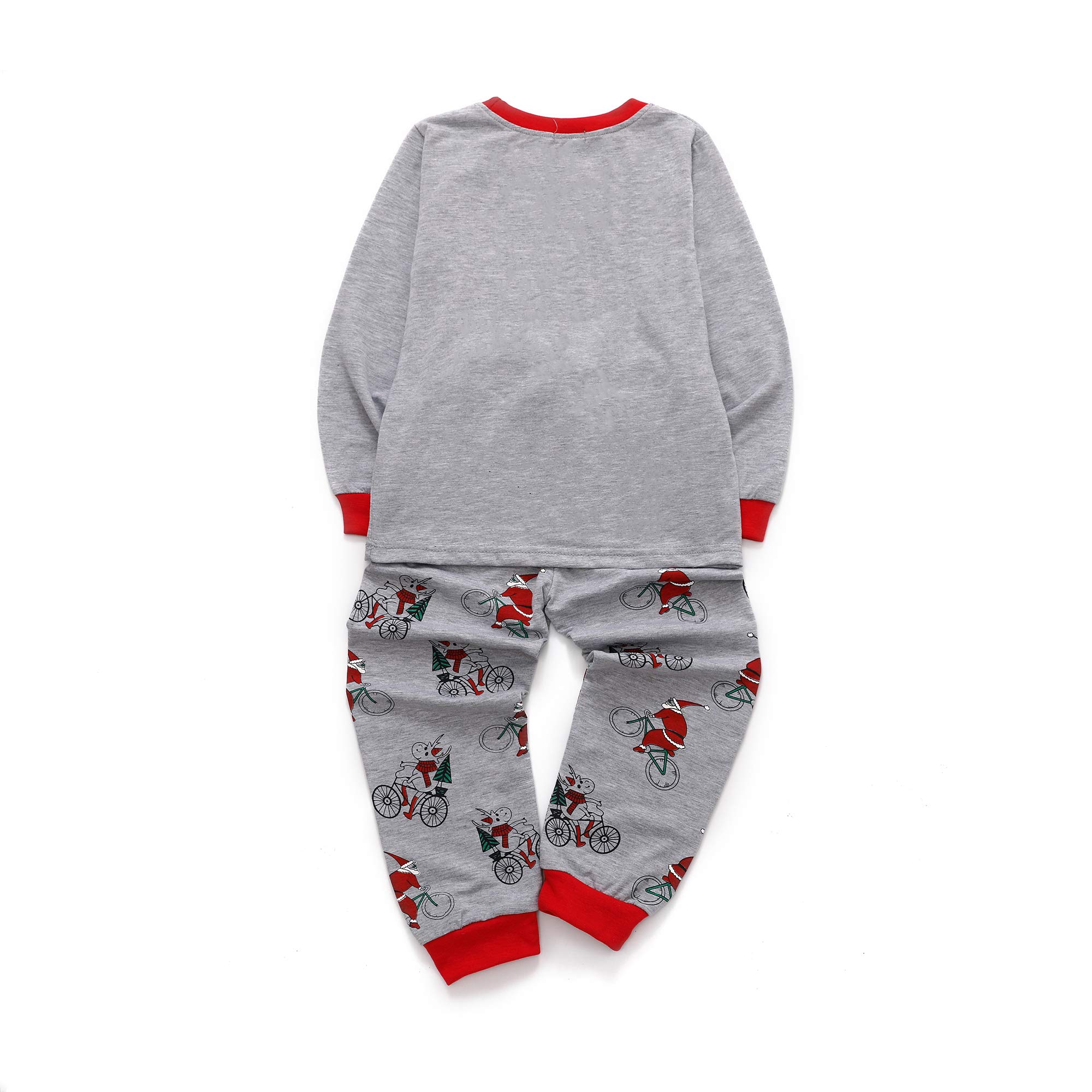 Tarkis Boys Pyjamas Set Cartoon Printed Long Sleeve Cotton PJS Sleepwear for Kids 2 to 7 Years Old (3-4 Years, 3-Santa Claus)
