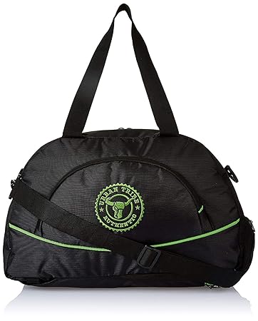 URBAN TRIBE Polyester 25.5 cms Black Gym Bag (Barcelona Gym Bag)