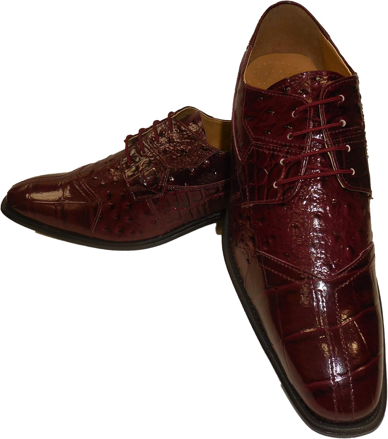 mens burgundy oxford dress shoes