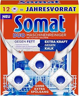 Somat Maschinenreiniger Tabs, Maxipack, 12 Stück, hygienisch und sauber, ohne extra Spülgang