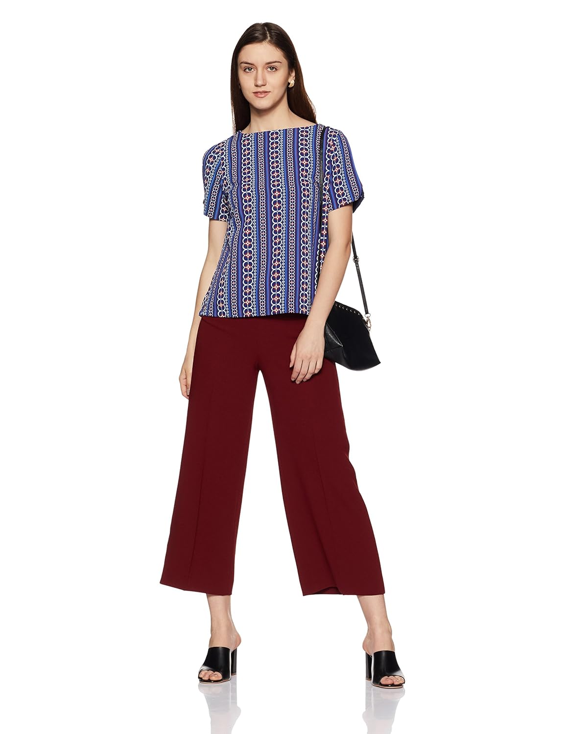 allen solly women's regular fit synthetic shirt