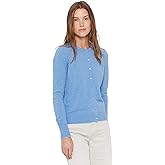 State Cashmere Women's 100% Pure Cashmere Button Front Long Sleeve Crew Neck Cardigan Sweater