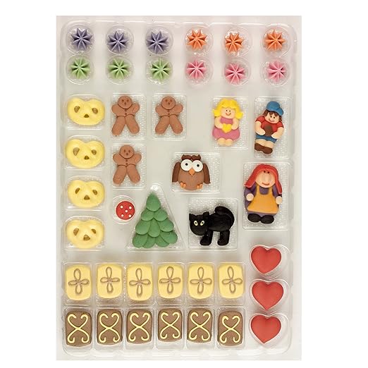 Günthart Hexenhaus Figuren für ein Lebkuchenhaus Knusperhaus Zuckerfiguren, 1er Pack (1 x 64 g)