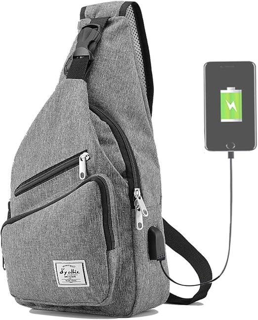 Sling Bag for Men Crossbody Shoulder Chest Bags Nylon for