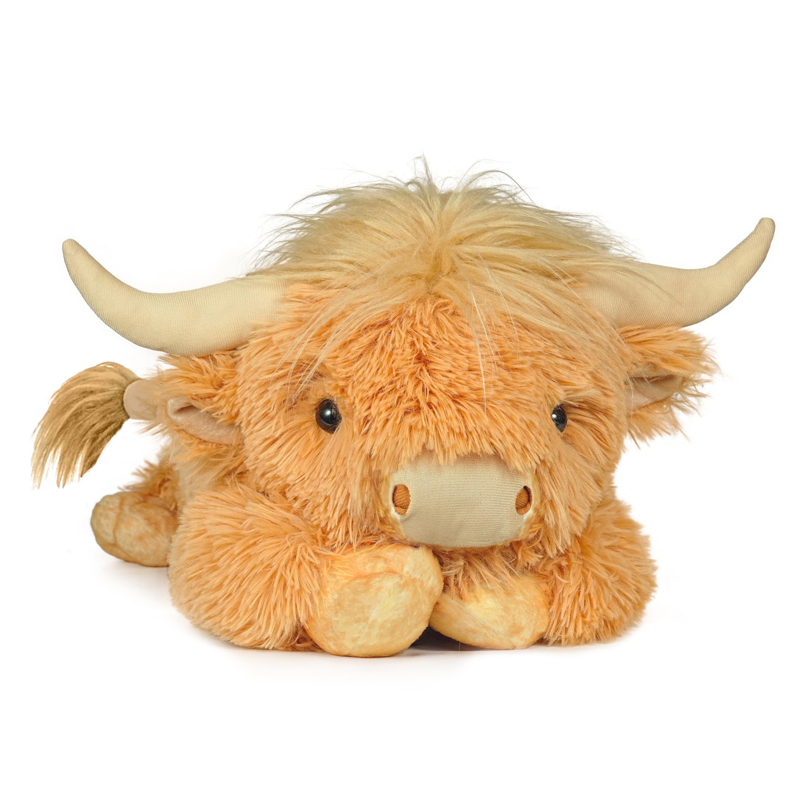 Photo 1 of WDXDSOB Weighted Highland Cow Stuffed Animals | 4.2 Lbs Weighted Highland Cow Plush for Kids & Adults | 21.6 Inch Large Cattle Pillow Toy Gift for Christmas Birthday Mother's Day